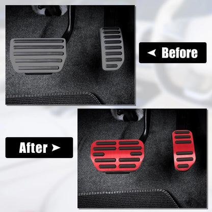 Red Brake Accelerator Foot Pedal Cover for Toyota Corolla RAV4 (2014–2018)