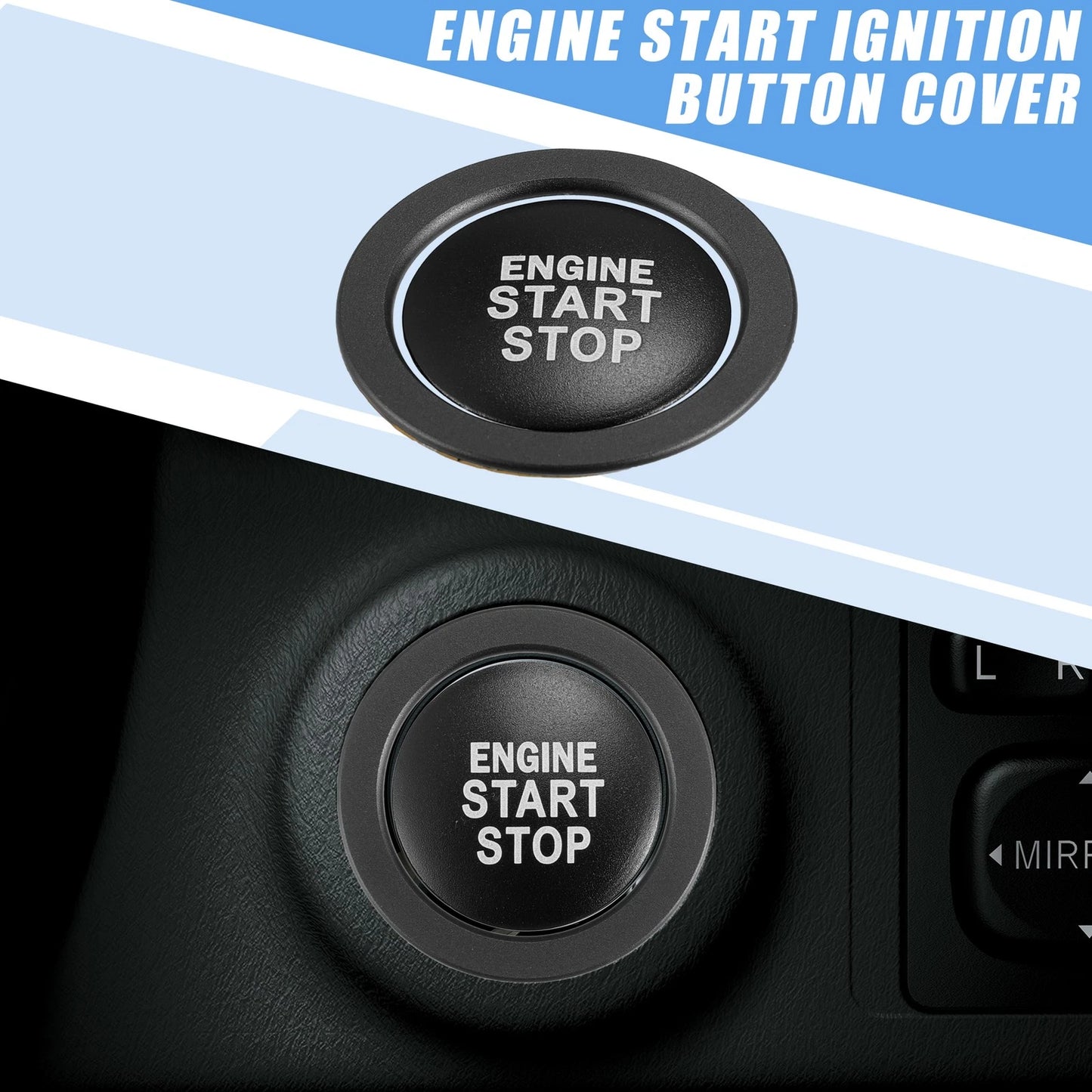 Start Stop Ignition Button Cover Decal for Toyota Camry Prius RAV4 Corolla