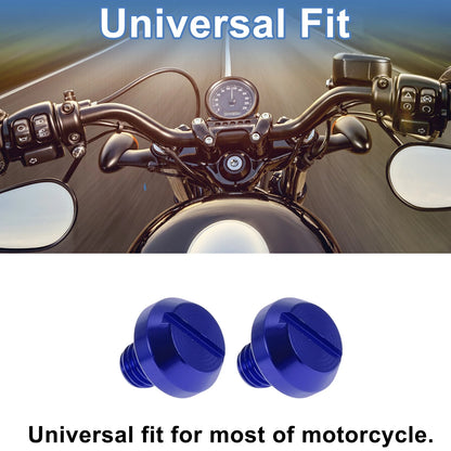 Mirror Hole Plugs / M8x1.25 / Motorcycle Screws Blue for Motorcycle