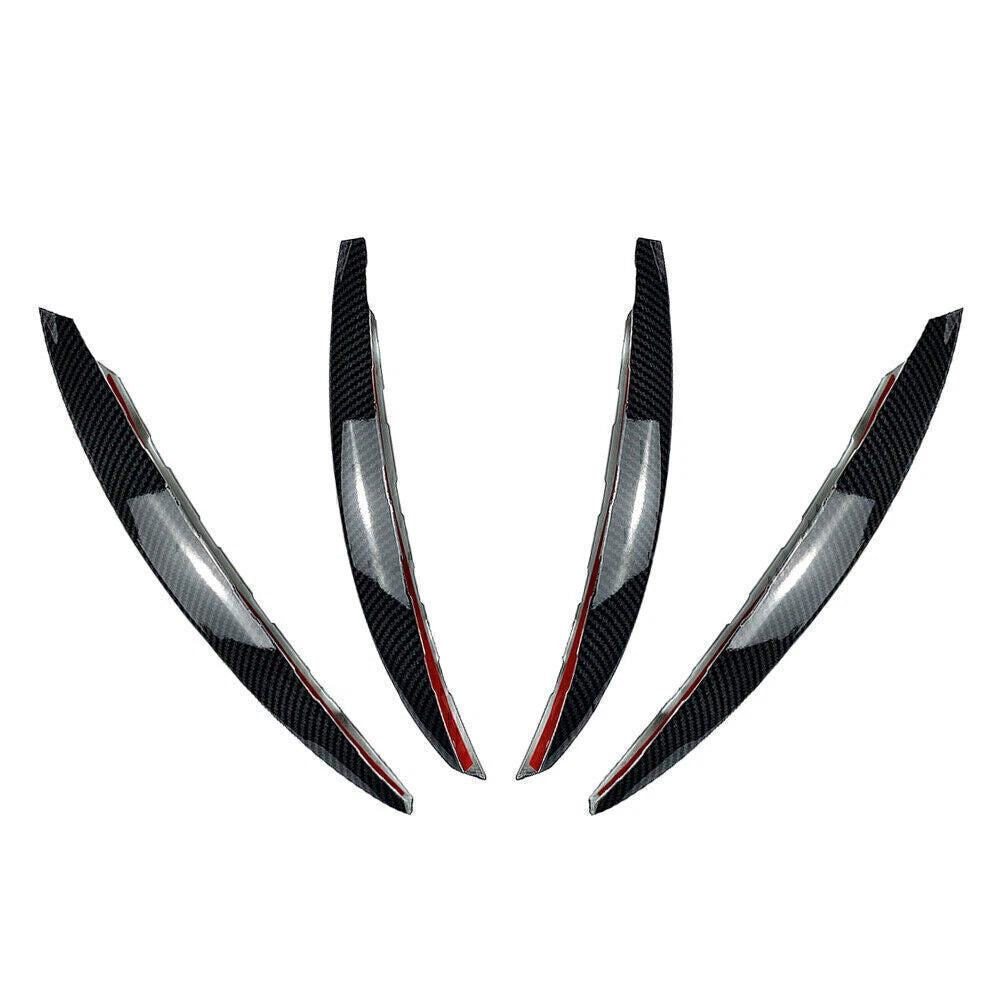 Front Bumper Splitter Fins Spoiler Canards for Mercedes Benz C-Class (2022-2023)