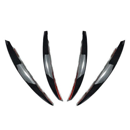 Front Bumper Splitter Fins Spoiler Canards for Mercedes Benz C-Class (2022-2023)