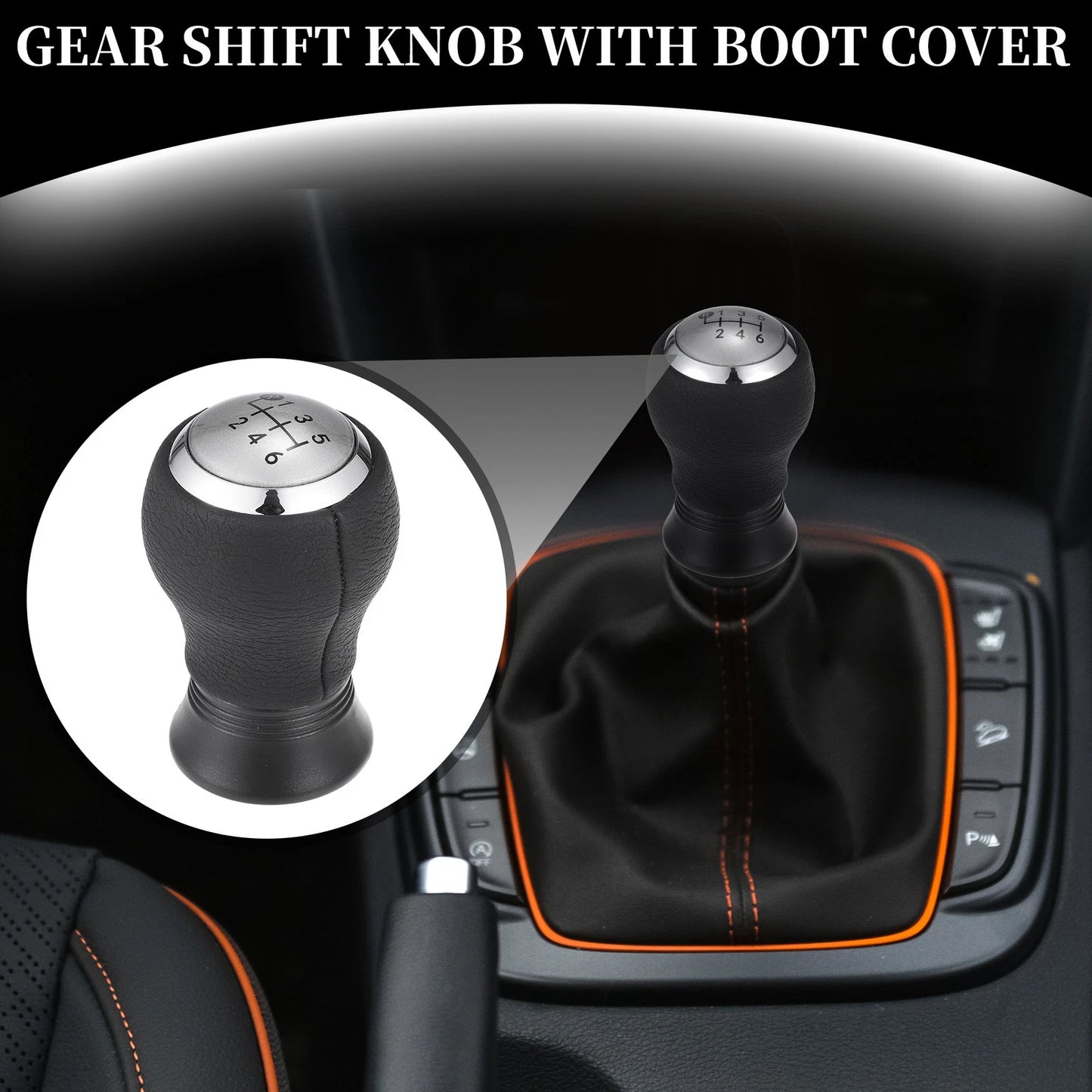 6 Speed Manual Gear Shift Knob for Toyota Yaris (2005–2010)