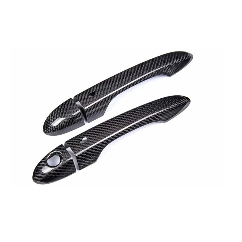 Real Carbon Fiber Door Handle Cover Trim Fit For Maserati Ghibli Quattroporte