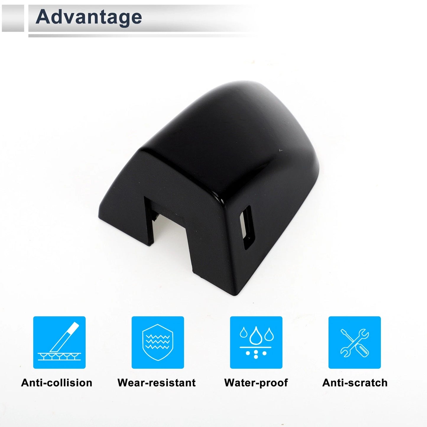 Front Left Door Handle Cover for Porsche Cayenne (2011 - 2017) Black