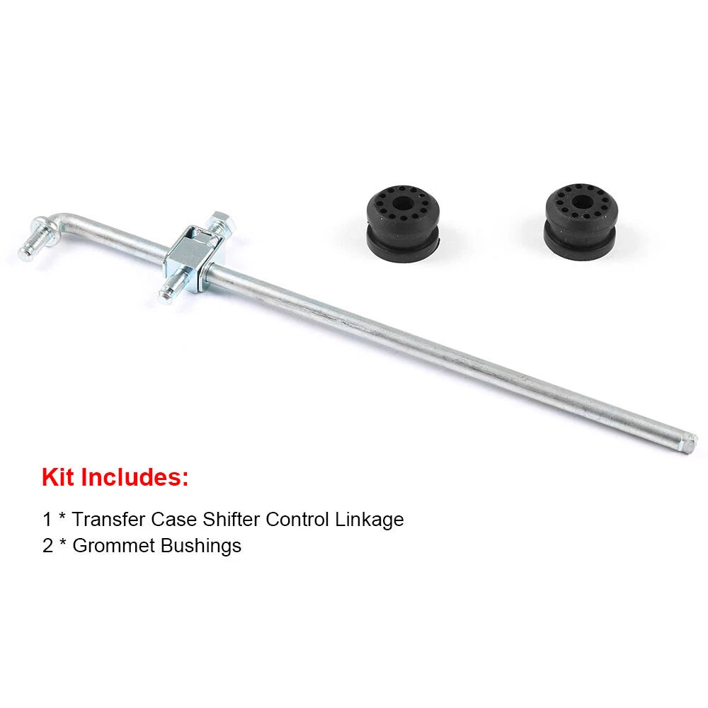 Transfer Case Control Lever Shift Linkage Rod & Bushing for Dodge Ram (1994-2001)
