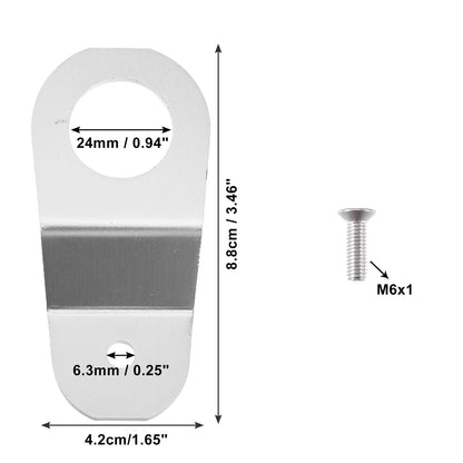 Engine Water Tank Radiator Bracket for Honda (2000-2005) - Aluminum Alloy, Silver