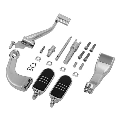 Chrome Mid Control Kit Foot Pegs for Harley Sportster 883 1200 (2014-2022)