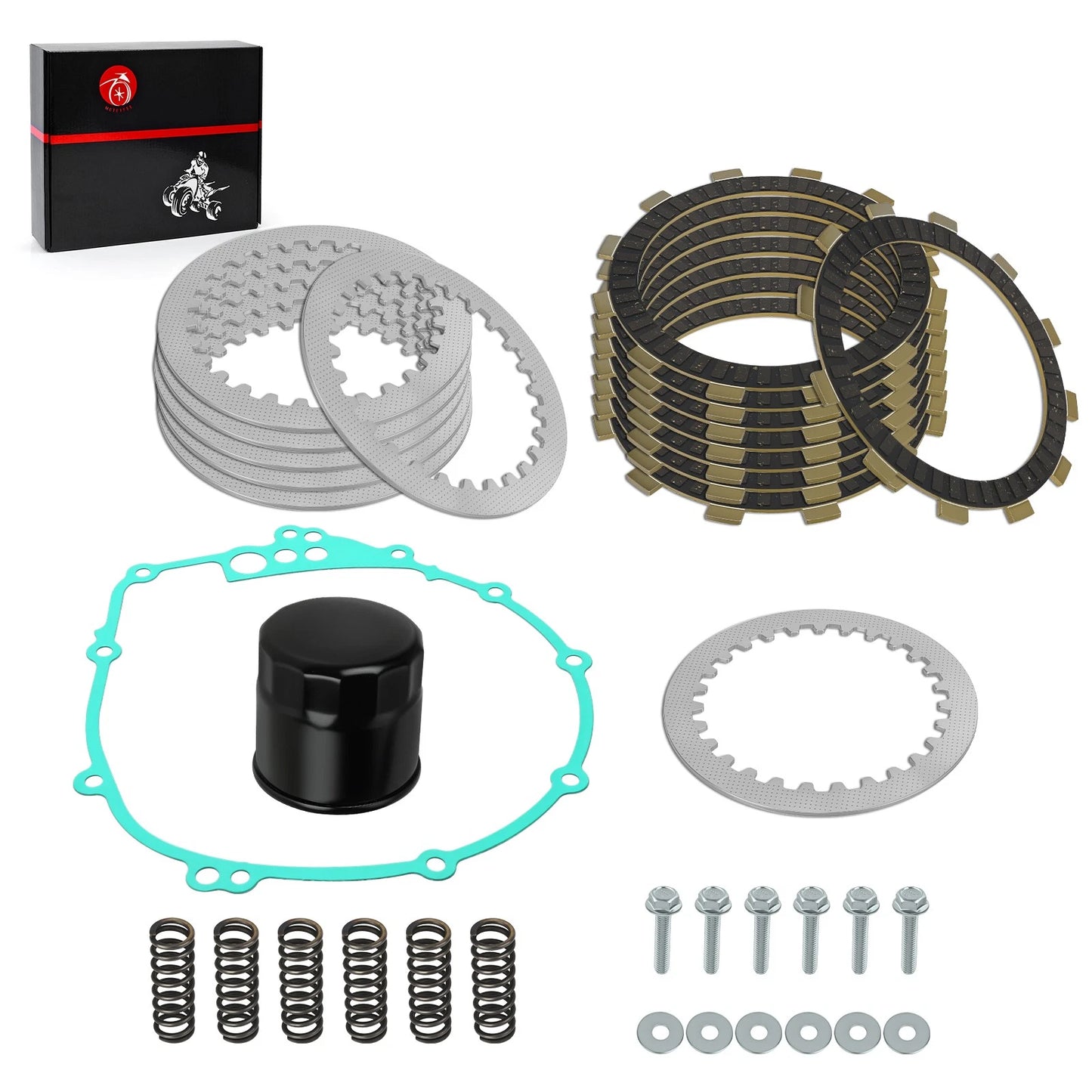 Complete Clutch Kit Heavy Duty Springs W/ Gasket for Yamaha YZF-R6 (2003–2005)