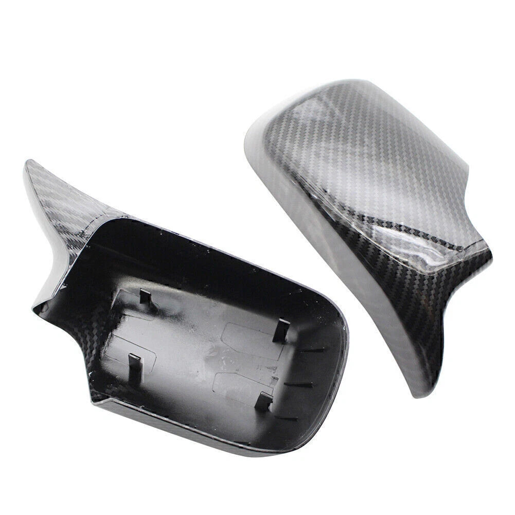 Carbon Fiber ABS Front & Rear View Mirror Covers for BMW E46 (1998-2005)