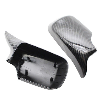 Carbon Fiber ABS Front & Rear View Mirror Covers for BMW E46 (1998-2005)