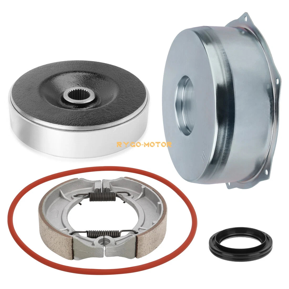 Rear Brake Drum Hub Shoe Cover Seal Kit for Yamaha YFM400 Big Bear (2000–2004)