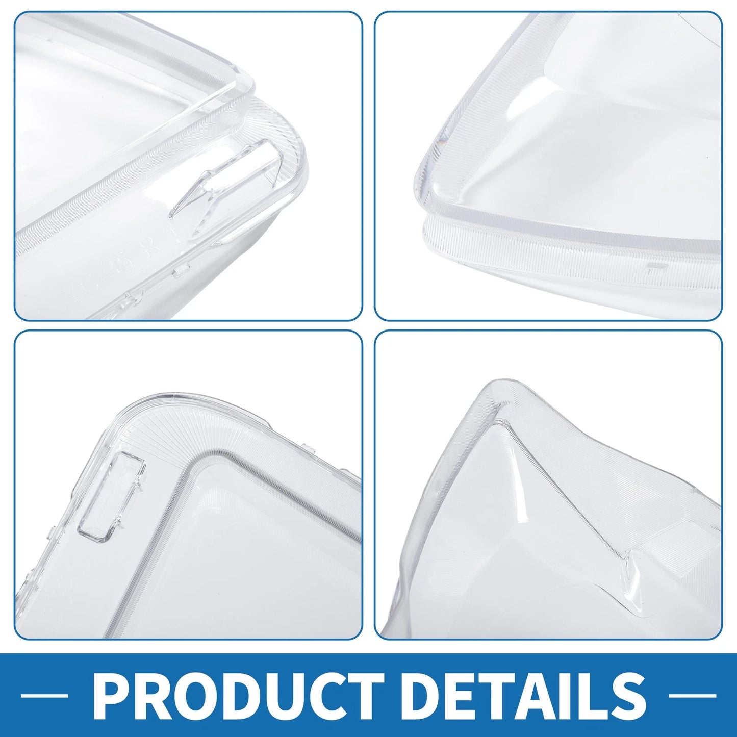 Car Front Left Right Headlight Lens Covers for Jeep Grand Cherokee (2001-2003)