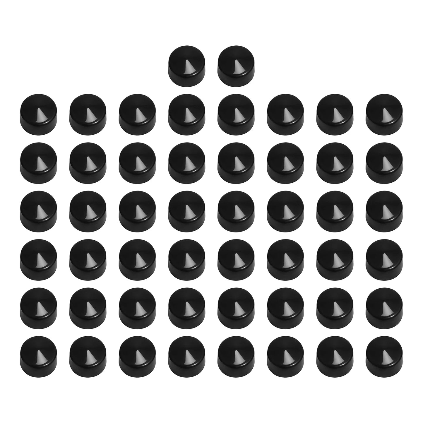 Black Bolt Toppers Caps Cover Set for Harley Softail Twin Cam (1984-2006)