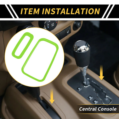 Gear Shift Ring Panel Cover Trim for Jeep Wrangler JK JKU (2007-2018)