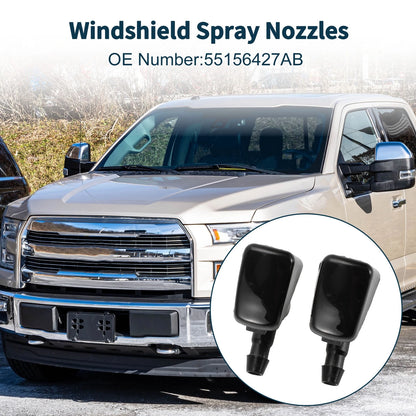 Windshield Washer Nozzle & Gasket, Fluid Hose for Jeep (2011-2018)