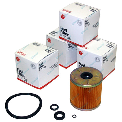 4 x Diesel Fuel Filters for Toyota Landcruiser 70 Series HZJ75 HZJ78 HZJ79