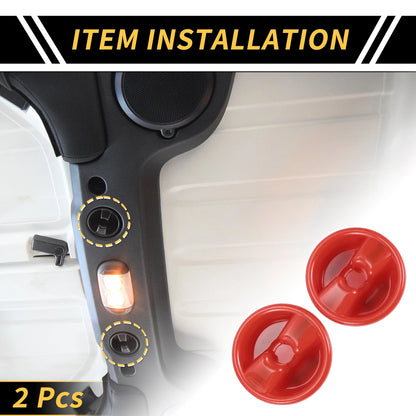 Roof Top Mounting Knob Screw Cover for Jeep Wrangler JK (2007-2017) Red
