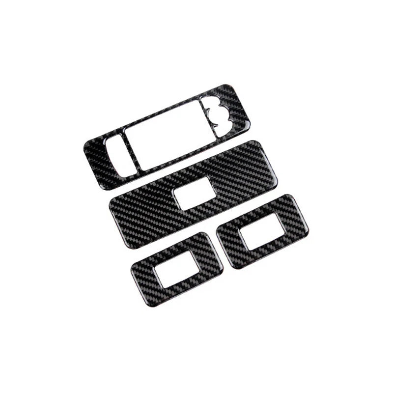 Carbon Fiber Door Window Switch Cover Trim For Land Rover Discovery Sport 2015+