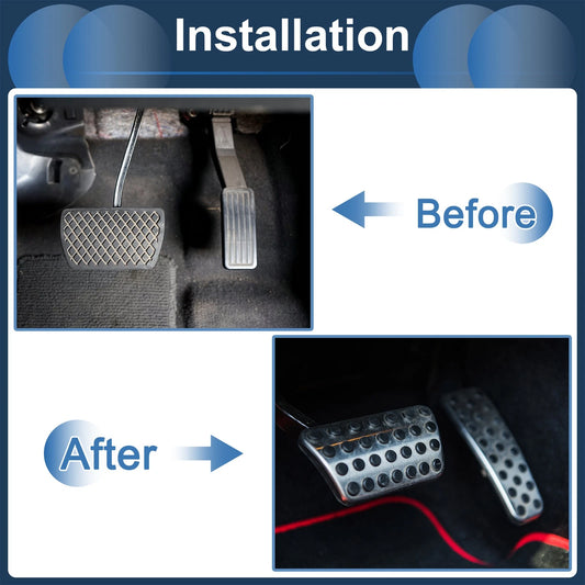 2 x Automatic Foot Accelerator Pedal Covers for Toyota Harrier (2014-2023)