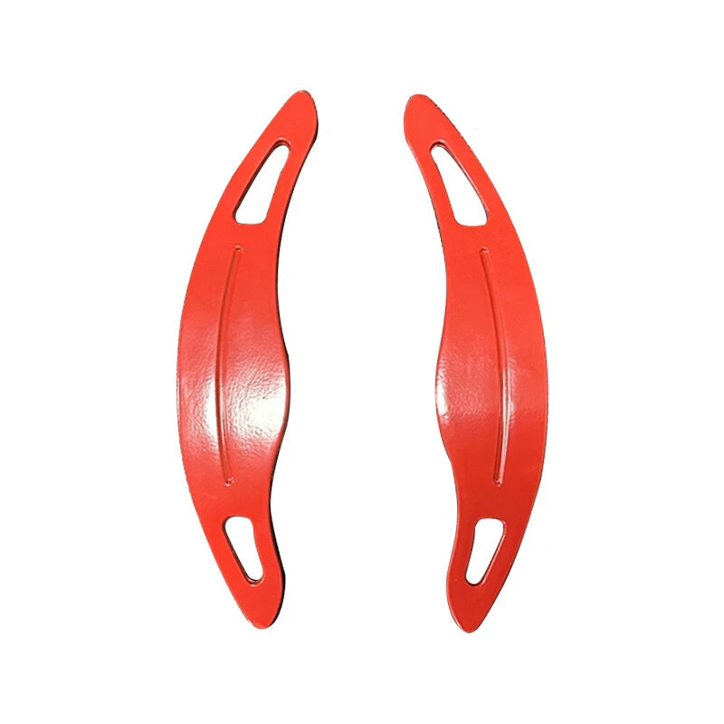 Red Steering Wheel Shift Paddle Extensions for Kia Forte (2019)