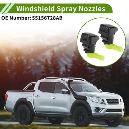Windshield Washer Nozzle with Hose Connector for Chrysler (2011-2016)