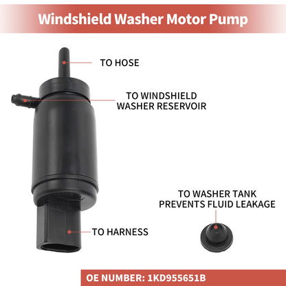Windshield Washer Pump w/Grommet for Audi A6