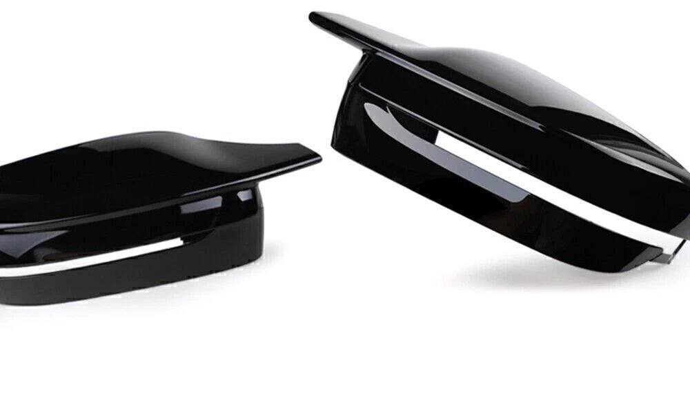 Mirror Covers for 2017-2020 BMW G30 G20 G22 M Style Glossy Black (2017-2020)