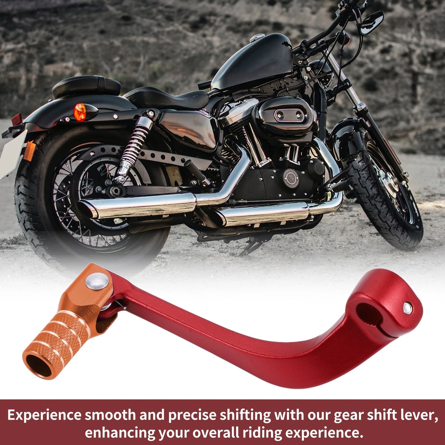 Folding Shifter Lever for Honda CRF110F 2013-2018 Red Orange
