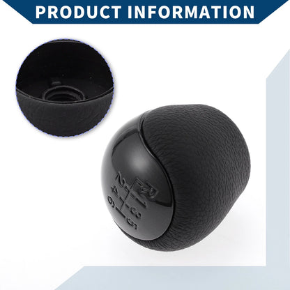 6 Speed Manual Gear Shifter Knob for Hyundai Elantra (2008-2009) Black Plastic
