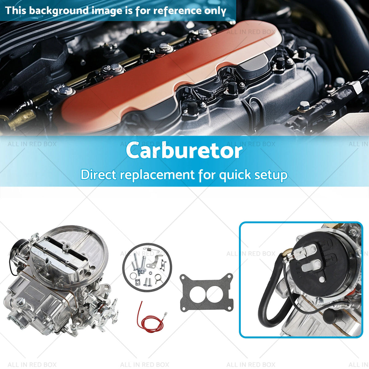 Electric Choke Carburetor 2-Barrel for Holley 0-80350 2300 350CFM