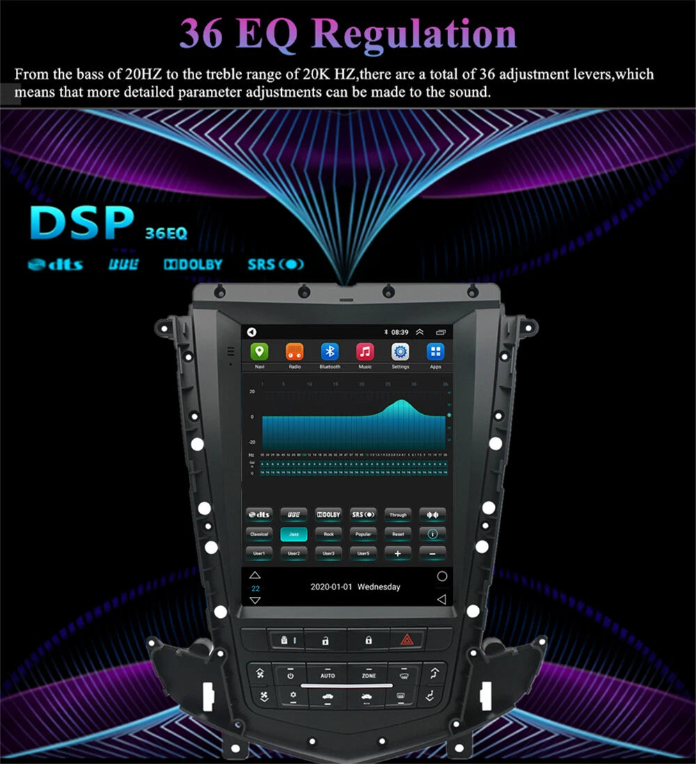 9.7" Android 10 Stereo Radio GPS for Cadillac SRX (2009-2012)