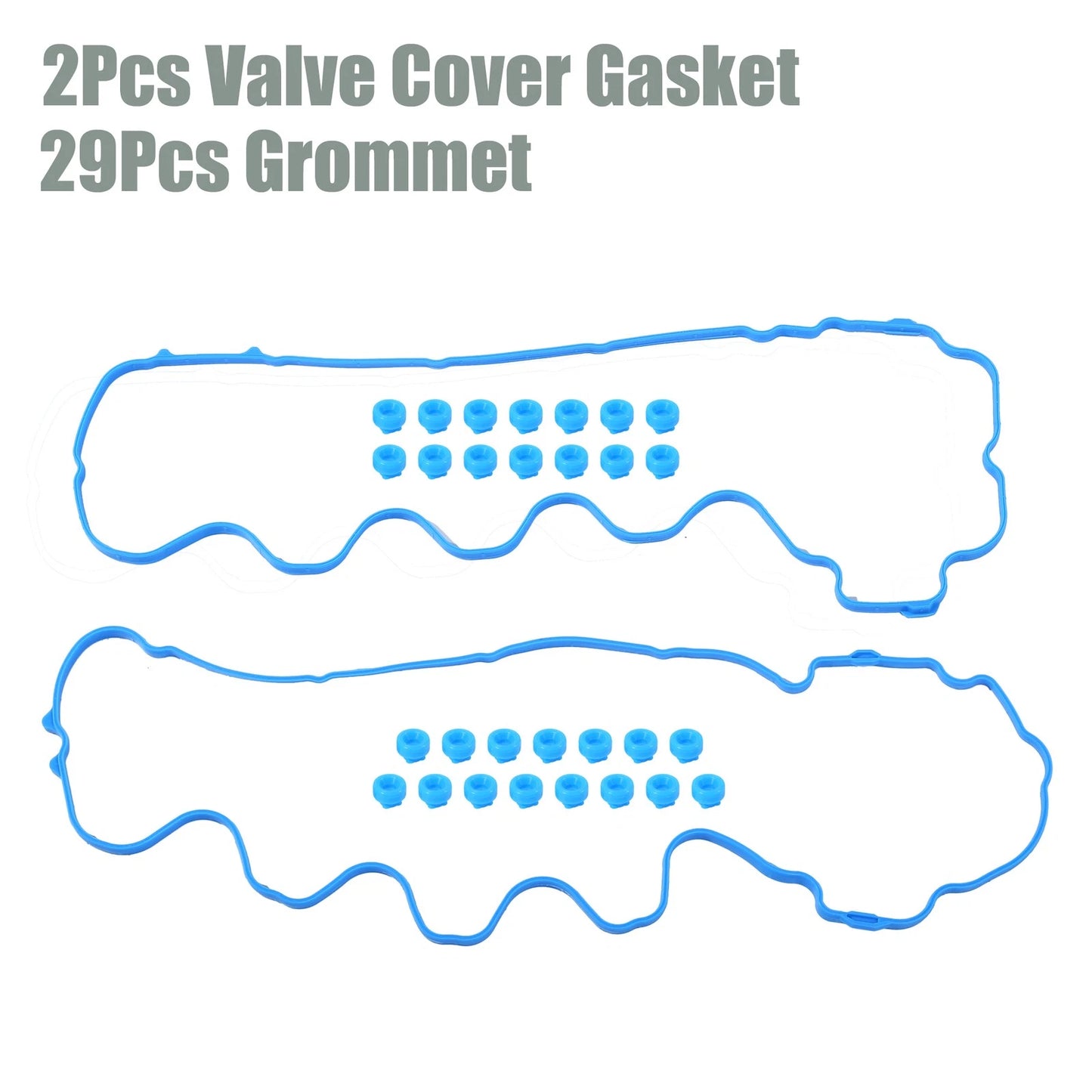Valve Cover Gasket for Ford F-250 Super Duty 2005 Rubber Blue 1 Set