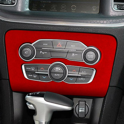 1x Red Leather A/C Panel Cover for Dodge Charger (2016-2023)
