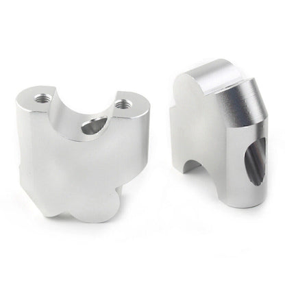 Silver HandleBar Bar Risers Mount Clamp Adapter for BMW F800R (2015-2017)