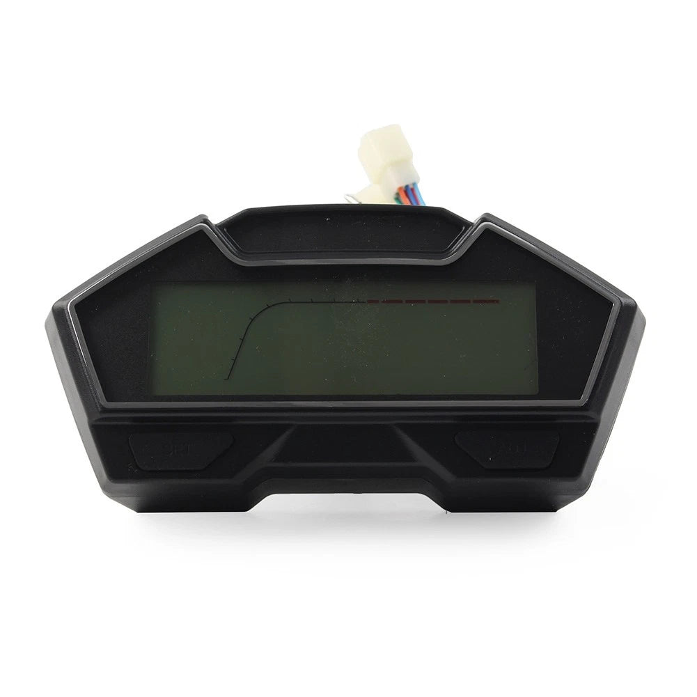 LCD Digital Motorcycle Odometer Speedometer Tachometer Gauge for Universal