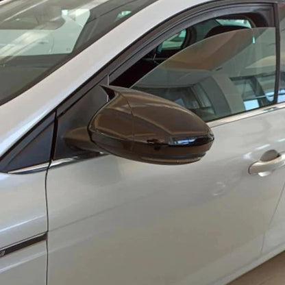 Side View Mirror Covers for Renault Megane Mk4 (2016-2023) 2 Piece Gloss Black