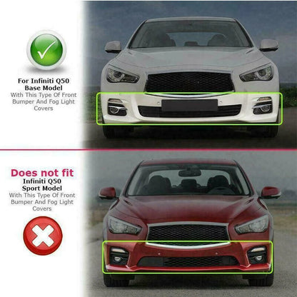 Fog Light Covers Black for Infiniti Q50 (2014-2017)