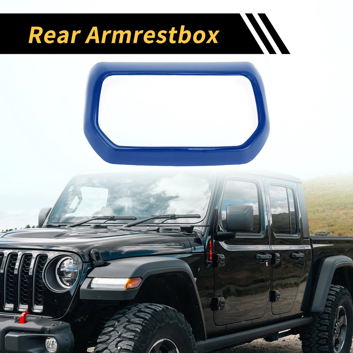 Rear Air Vent Armrest AC Outlet Panel Cover for Jeep Wrangler JL (2018-2023)