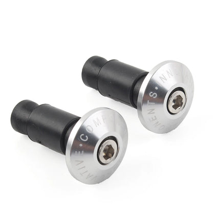 7/8'' Handle Bar End Cap Plug for Motorcycle Dirt Bike - Silver