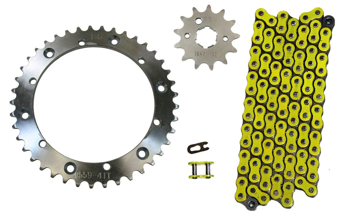 Yellow 520x104 Drive Chain & 13/41 Sprockets for Yamaha Banshee (1989–2006)