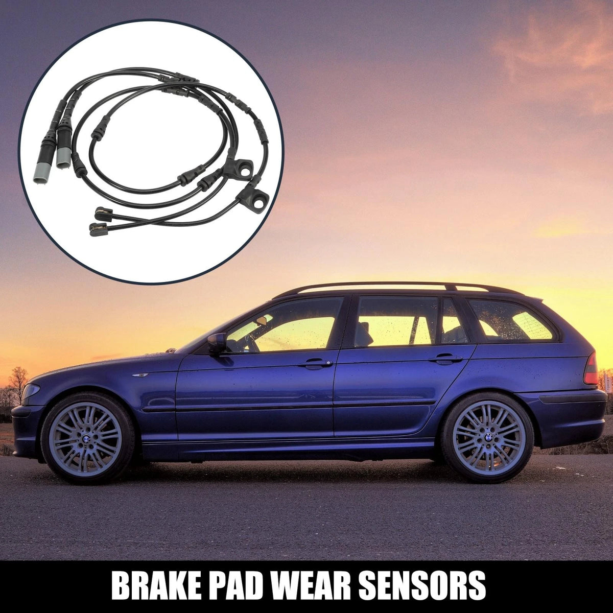 2 x Front Brake Pad Electronic Wear Sensors for BMW X5 (2011-2016)