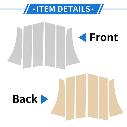 6 Pcs Door Pillar Window Trim for Mitsubishi Outlander Sport (2011-2021)