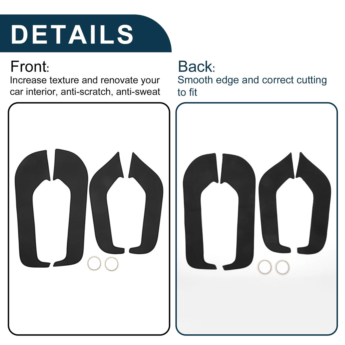 Car Door Anti Kick Pad Sticker Protector for Ford Mondeo (2022)