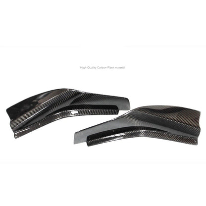 2 x Carbon Fiber Front Fog Light Covers for Nissan Skyline GTR R35 (2012-2013)