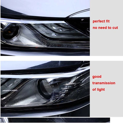For Camry 2018-2019 SMOKY NOIR TPU Headlight Sticker Protect Film Cover