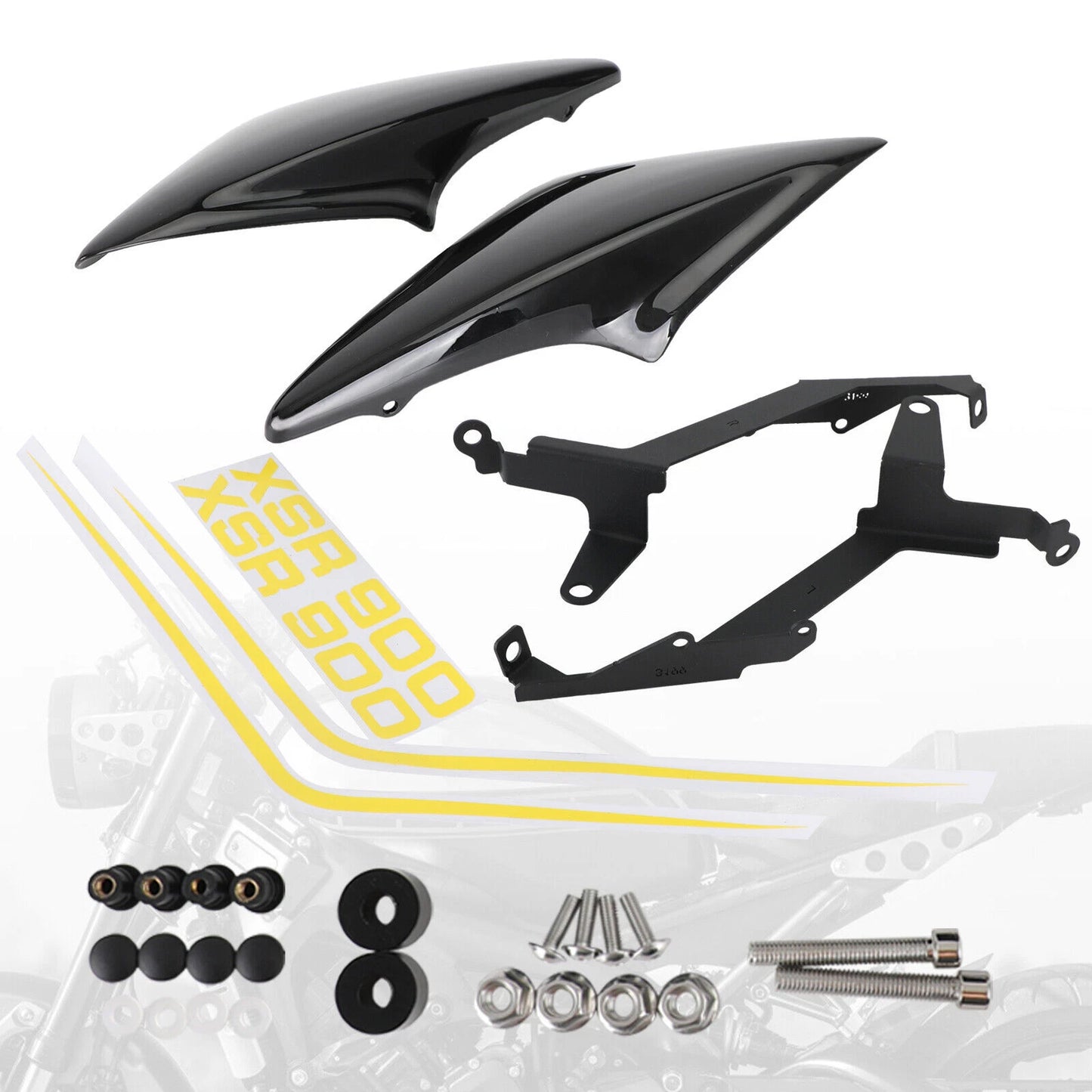 Rear Side Fairing for Yamaha XSR 900 (2016-2021) Black F3