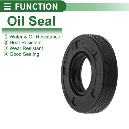 Oil Seal Seal Ring Rotary Shaft Seal NBR Rubber 22x45x10mm Black