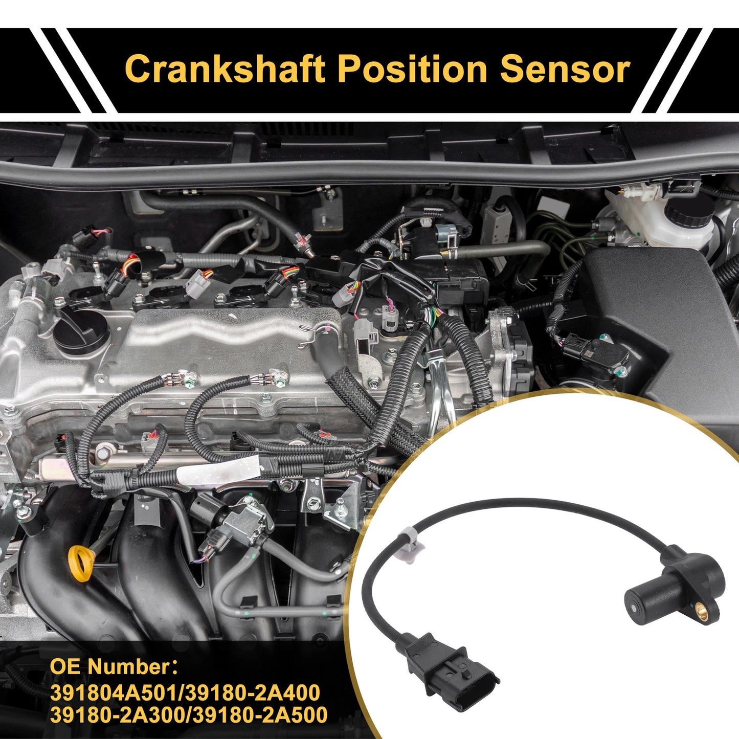 Crankshaft Position Sensor for Hyundai i10 1.1 CRDi (2008-2011)
