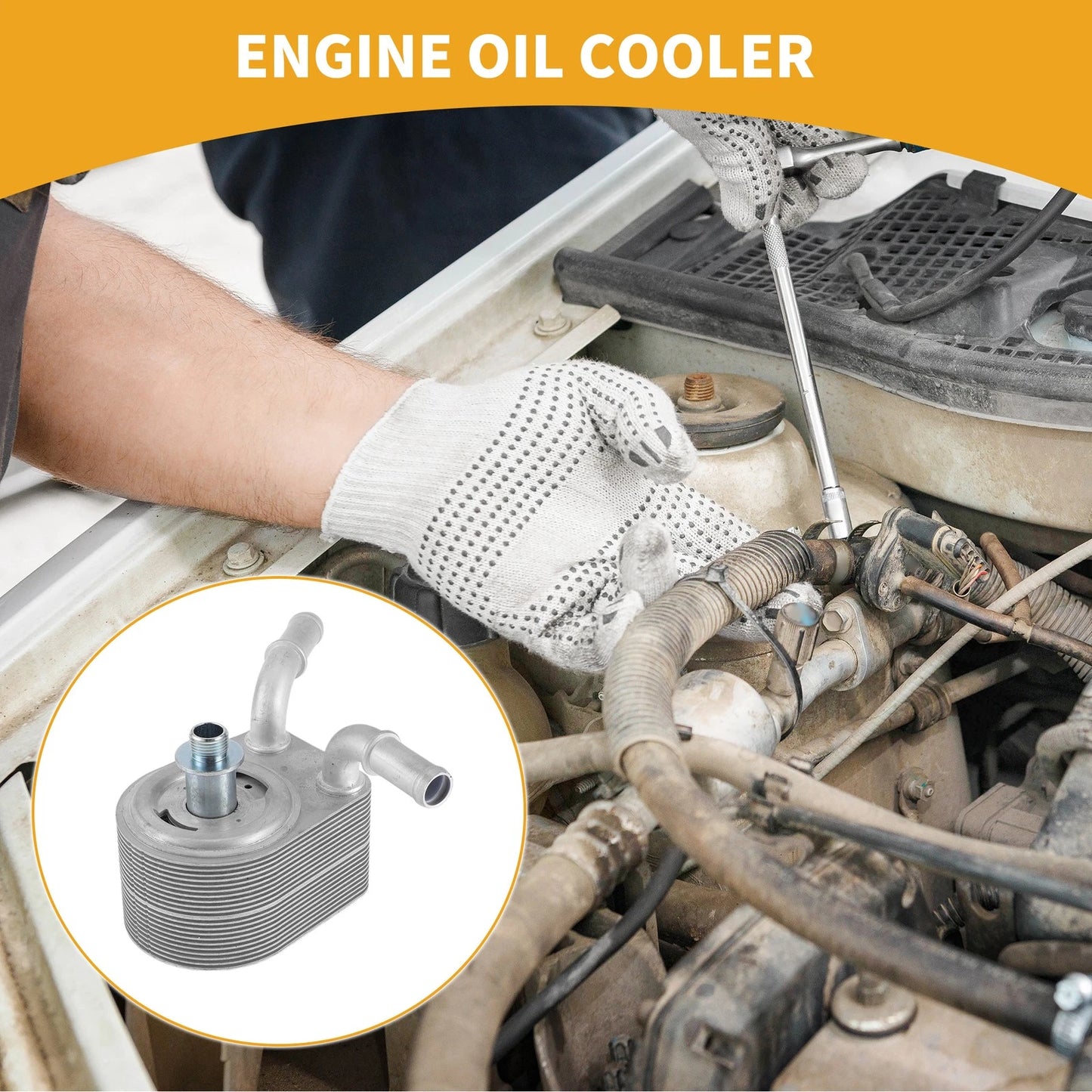Engine Oil Cooler for Ford C-Max 2007-2010 (07-10)