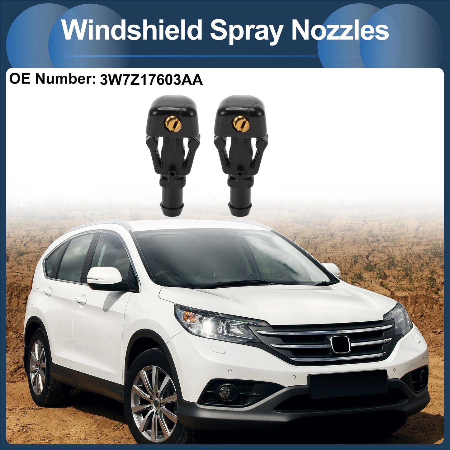Windshield Washer Nozzle & Fluid Hose for Ford Crown (2005-2010)